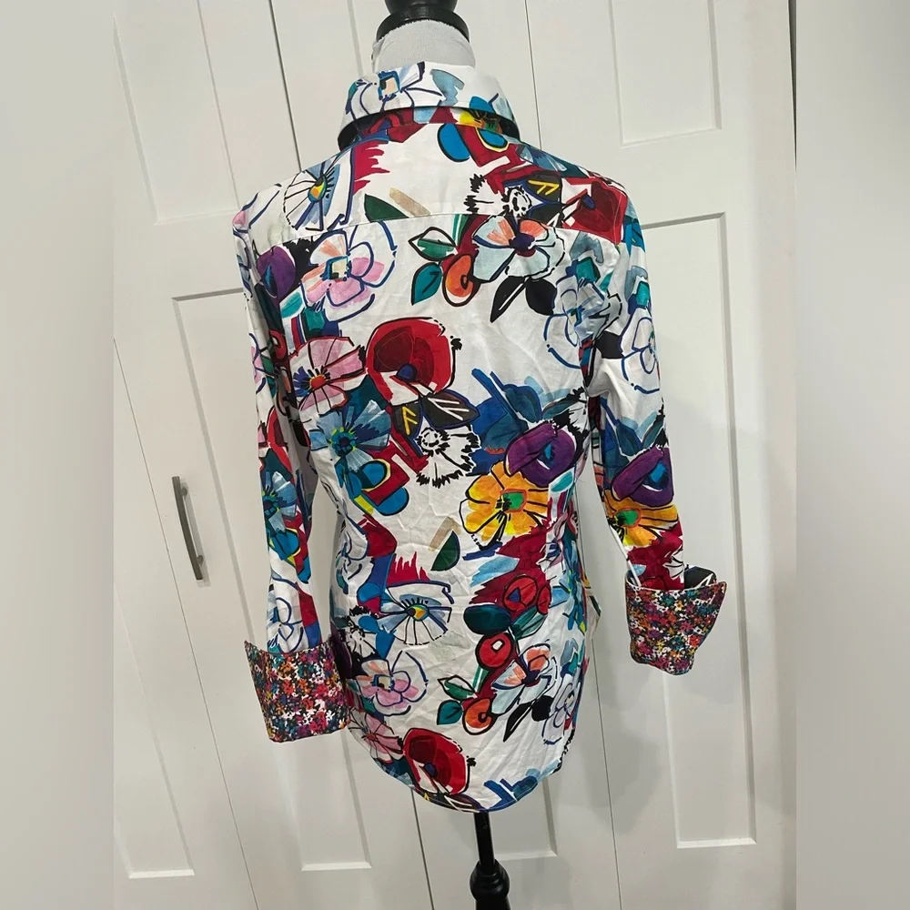 Robert Graham Multicolor Floral Button Down Shirt - Picture 2 of 10